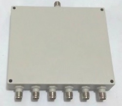 2-6GHz 6路微带功分器